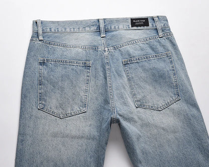 Heavy Industry Electric Embroidery Burning Washed Jeans Mens and Womens Patchwork Streetwear Harajuku Oversize Denim Trousers Street King Limited