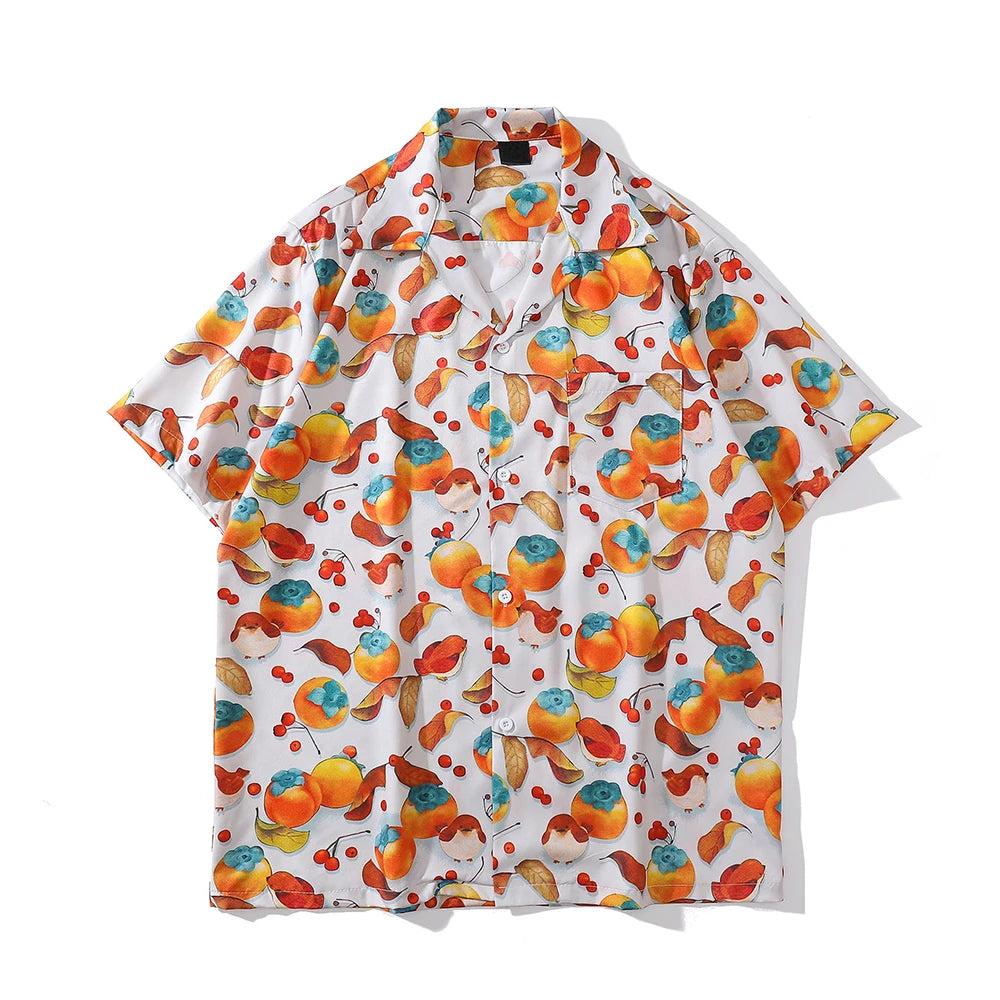 Dark Icon Full Printed Men's Shirt Short Sleeve 2022 Summer Thin Material Polo Shirt Street King Limited