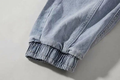 2023 new streetwear hip hop cargo pants mens jeans elastic harun joggers in autumn and spring men clothing unique joggers style 2577