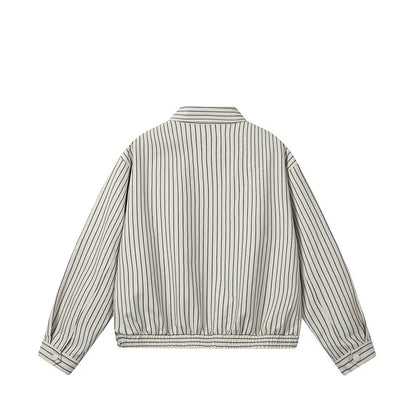 men women spring autumn streetwear fashion loose casual stripe bomber cargo jacket cityboy short coat outerwear unique cargo style 650