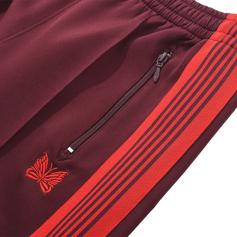 best quality embroidery logo new pants men woman side edge weaving stripe drawstring loose casual grey motion trousers unique default style 4947