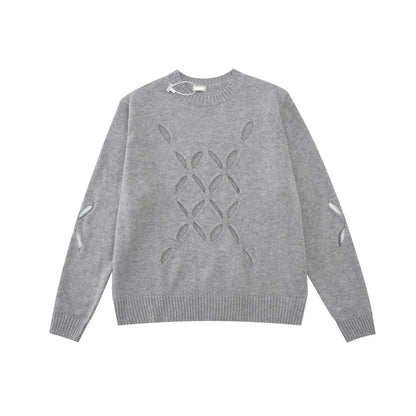 New Men Luxury Cooke The End Signature Slashed Gentleman Classic Cotton Knit Casual Sweaters Pullover Jumper High Drake #708 Street King Limited