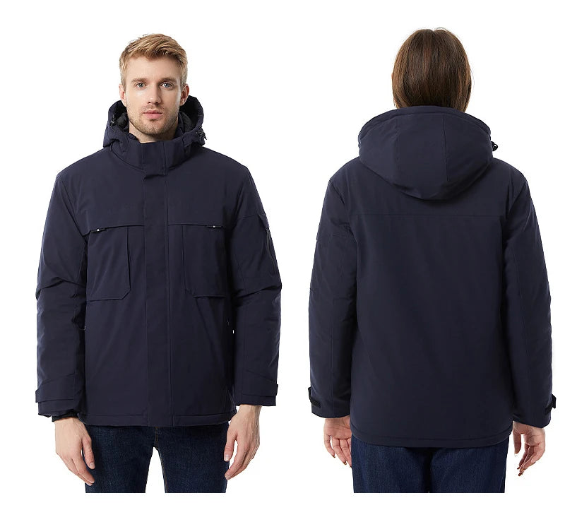 rainbowtouches heating jacket men winter electric heated clothes usb charging waterproof windbreaker heat outdoor skiing coat unique default style 5263