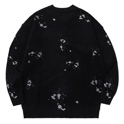 2023 Men Fashion Knitted Sweater Letter Printed Harajuku Oversized Hip Hop Sweaters Fall Winter Loose Jumper Pullovers Street King Limited