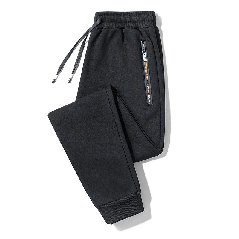 2025 autumn mens sport pants casual knitted trousers with zipper pockets solid color jogger pants male pantalon chandal hombre streetwear sweatpants