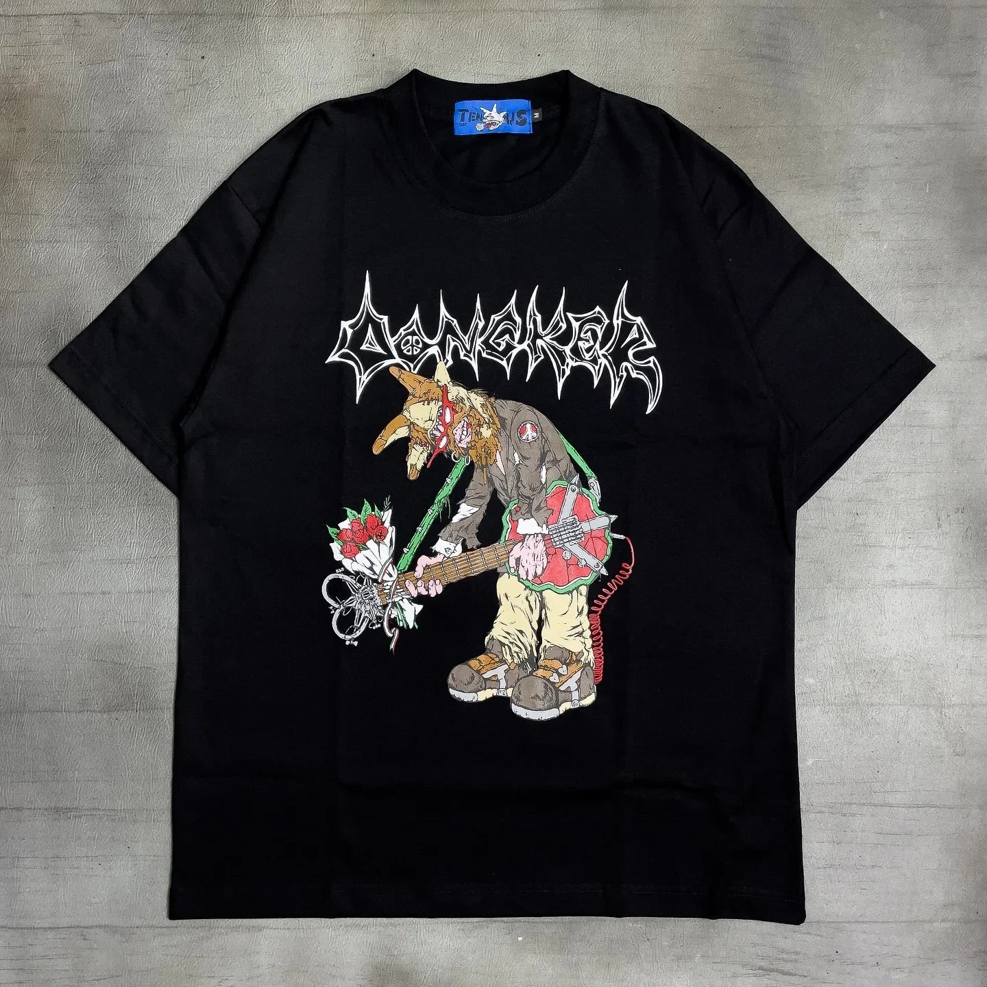 2024 new summer quirky cartoon picture print oversized T-shirt women Y2K street hip-hop loose and versatile short sleeved shirt Street King Limited
