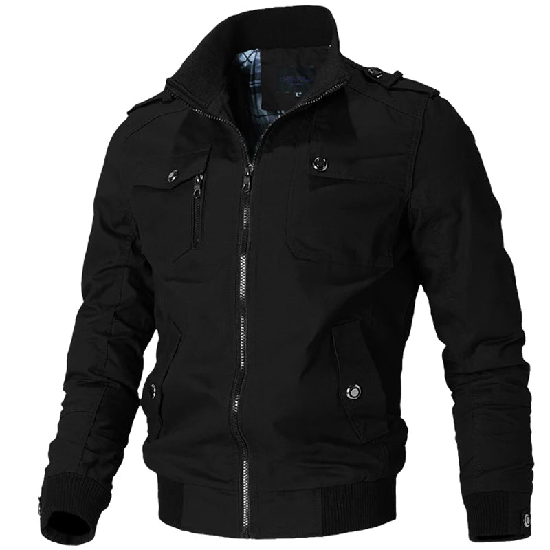 jackets men winter military jacket pilot bomber jacket coat multi pockets casual cargo work jacket men clothing unique cargo style 4744