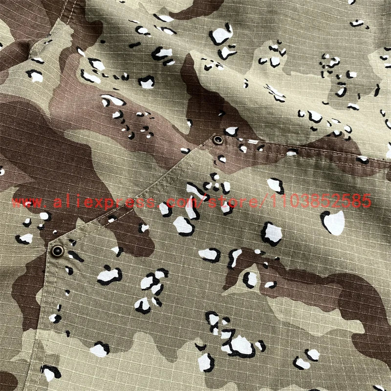 2024 new american vintage direct casual functional work pants heavy duty washed outdated logging pants desert camo high street unique default style 2783