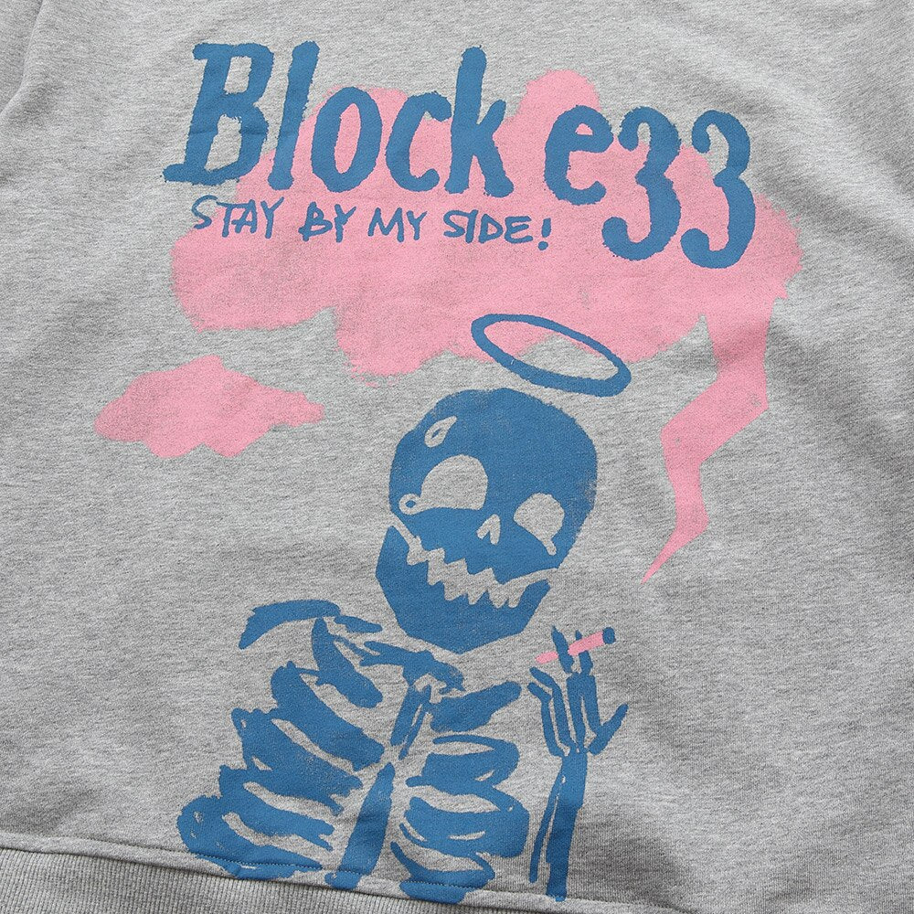 "Block In" Unisex Men Women Streetwear Graphic Hoodie Daulet Apparel