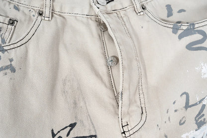 hand painted graffiti washed baggy jeans for men and women y2k streetwear pantalones hombre casual denim trousers oversized 1 unique jeans style 890
