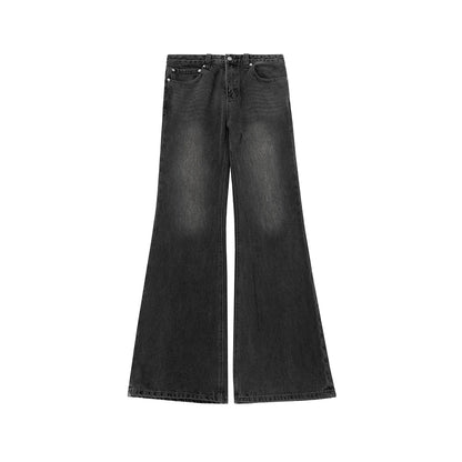 distressed micro rugged mud dyed boot cut jeans unisex straight y2k pantalones hombre casual washed denim pants oversized denim street jeans