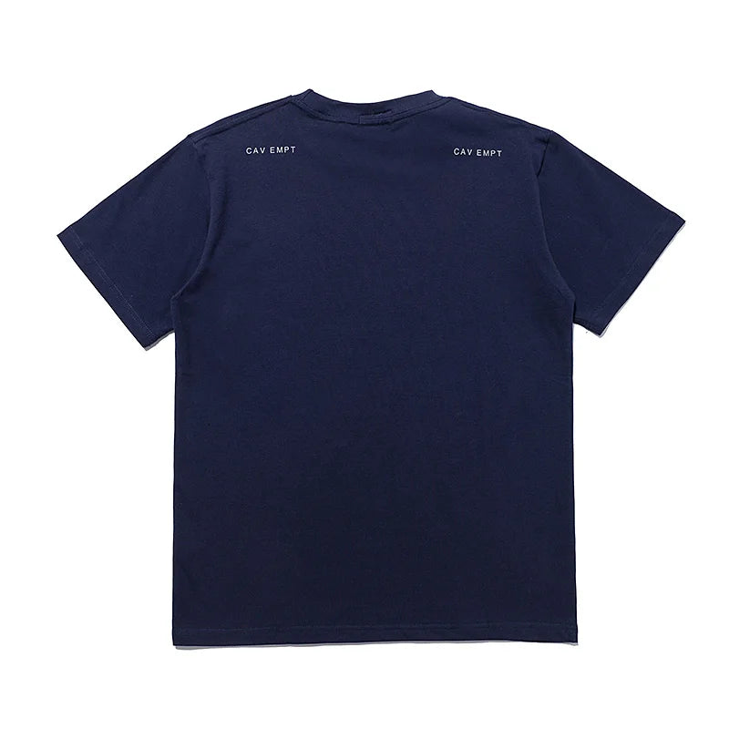 High Quality CAVEMPT Tops Tee Phantom Letter Printing Classic All-match Men Woman Loose O-Neck Summer C.E T Shirt Street King Limited