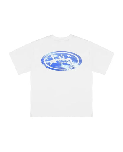 European and American Trendy Brand Personalized Letter Print Oversized Short-sleeved Men Y2k Street Retro Fashion T-shirts Women Street King Limited