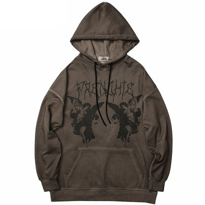 "Dark Angel" Unisex Men Women Streetwear Graphic Hoodie Daulet Apparel