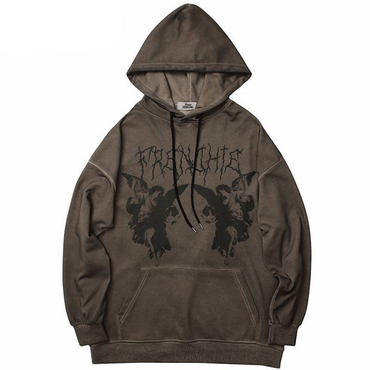 "Dark Angel" Unisex Men Women Streetwear Graphic Hoodie Daulet Apparel