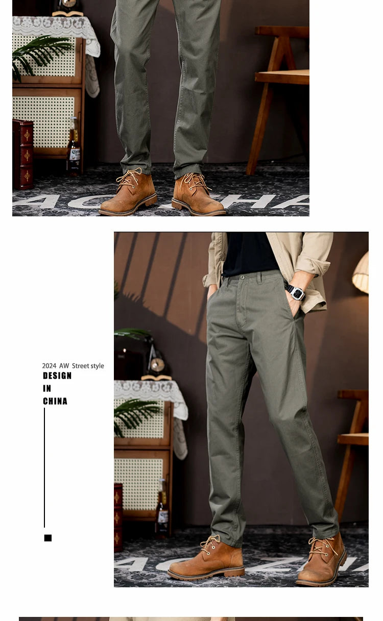 men business casual fashion pure cotton commute pants japanese streetwear amikaji fashion straight cargo pant trouser unique cargo style 1902