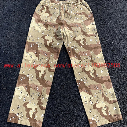 2024 new american vintage direct casual functional work pants heavy duty washed outdated logging pants desert camo high street unique default style 2773