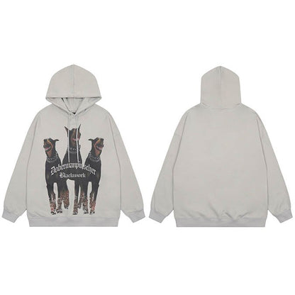 "Blood Hound" Unisex Men Women Streetwear Graphic Hoodie Daulet Apparel
