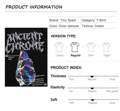 2023 Men Hip Hop Streetwear T-Shirt Harajuku Letter Graphic Printed Tshirt Summer Short Sleeve T Shirt Cotton Casual Tops Tees Street King Limited
