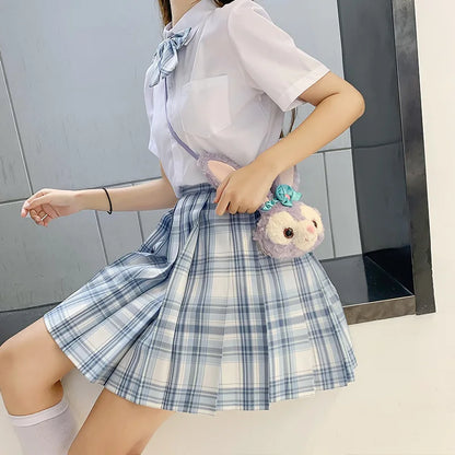 Jk Uniforms Gyaru School Uniform for Girl Student Pleated Skirt Uniform Set Women Short Sleeve Bow Tie Seifuku Japanese Style Street King Limited