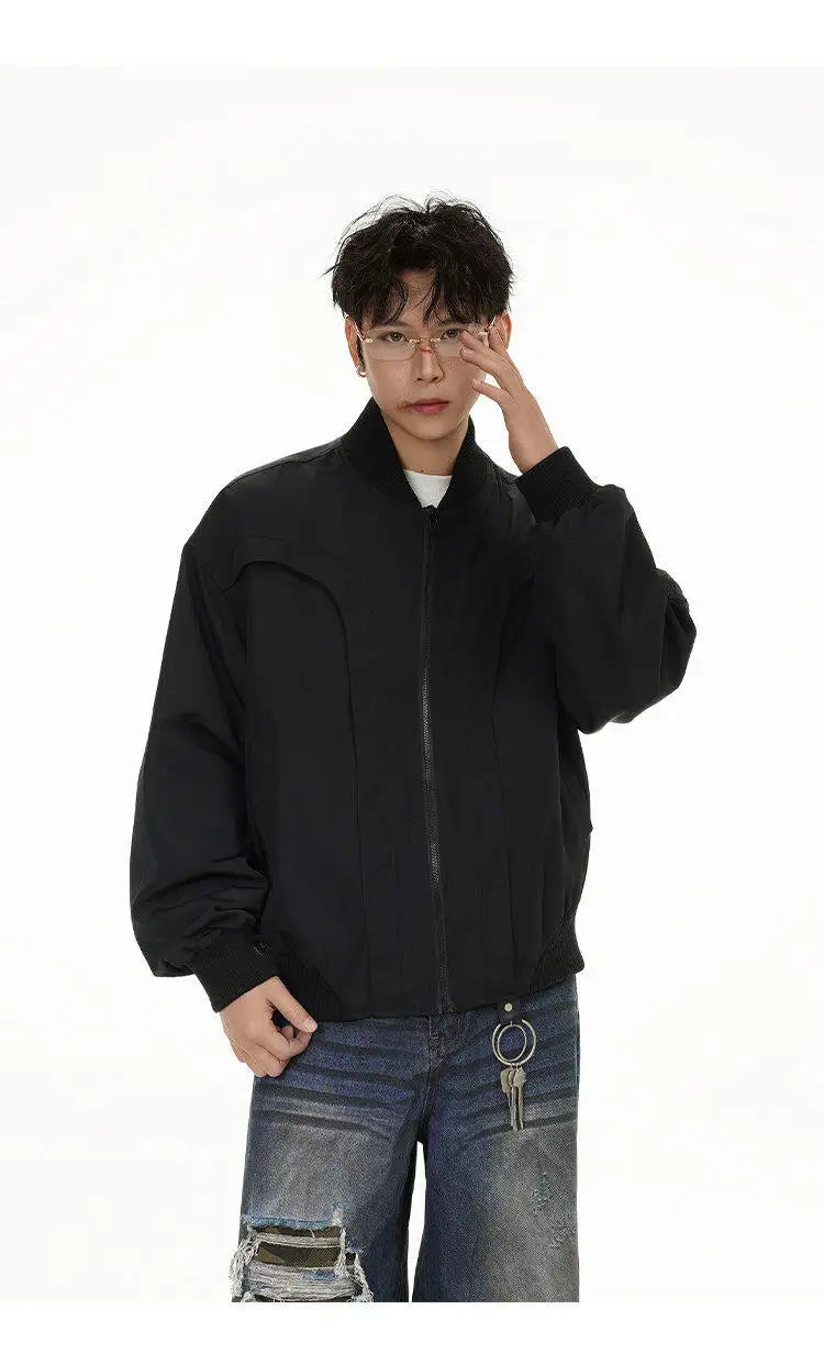 spring autumn cleanfit bomber jacket men streetwear fashion loose casual hip hop short cargo motorcycle jacket women coat unique cargo style 468