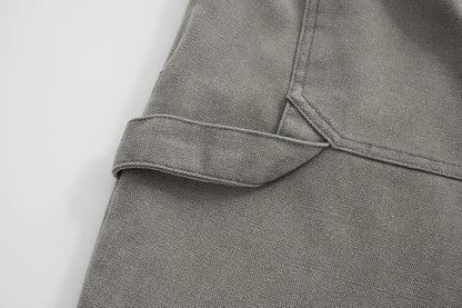 solid color straight casual ropa hombre mens jeans streetwear pocket baggy cargo pants loose casual denim trousers oversized unique cargo style 2922