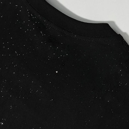 Mens T-Shirt Shining Starry Sky Casual Interesting Printed T-Shirt Autumn Street Trend Campus Short Sleeve Top Men'S Clothing Street King Limited