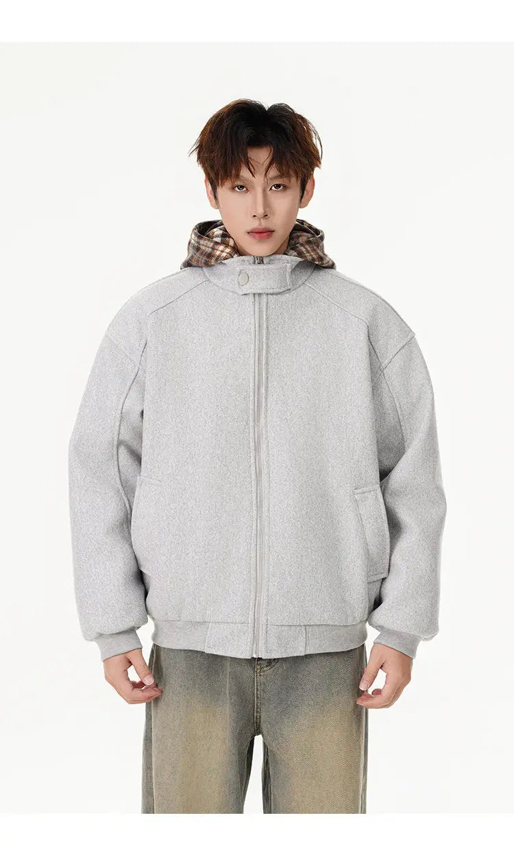 winter cotton padded jacket men women streetwear fashion loose casual hooded woolen bomber parkas jacket thicken coat outerwear unique default style 1036