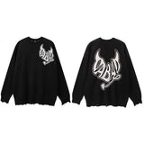 "The Devils Way" Unisex Men Women Streetwear Graphic Sweater Daulet Apparel