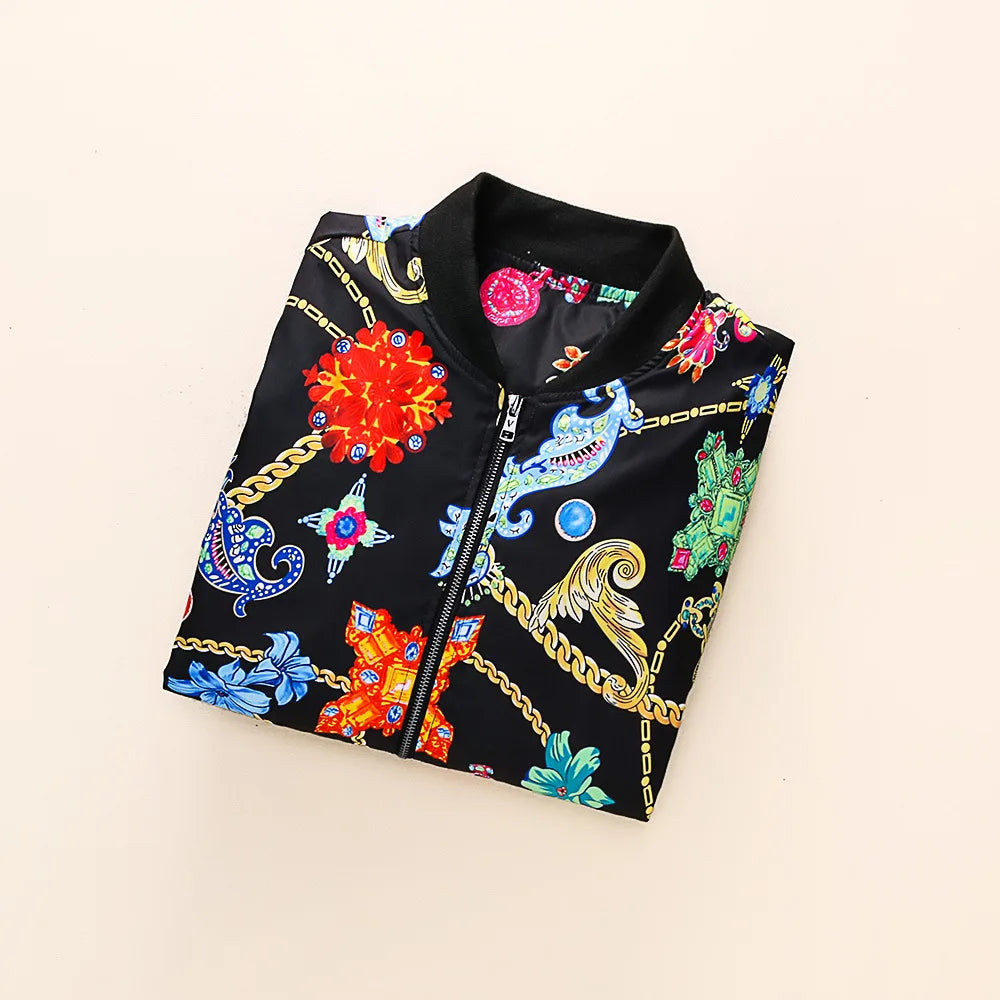 new 2023 luxurious flowers gentleman men geometry heavy baseball coats jackets abstract digital coat warm 433 unique default style 1418