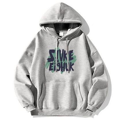 Autumn Design Letter Print Fleece Hoodies For Men Fashion Hip Hop Oversized Sweatshirt Y2K Streetwear Pullover Hoodie Clothing Street King Limited
