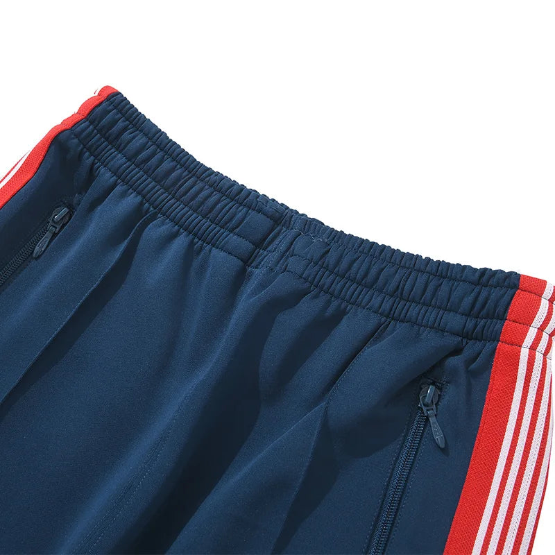 blue pattern embroidery casual motion pants men woman fashion street side edge weaving straight cylinder trousers unique default style 4546
