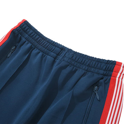 best quality embroidery logo new pants men woman side edge weaving stripe drawstring loose casual grey motion trousers unique default style 4959