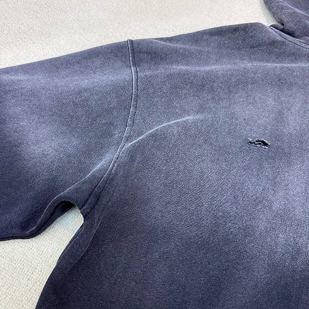 Gradient washing destroys vintage hoodies Street King Limited