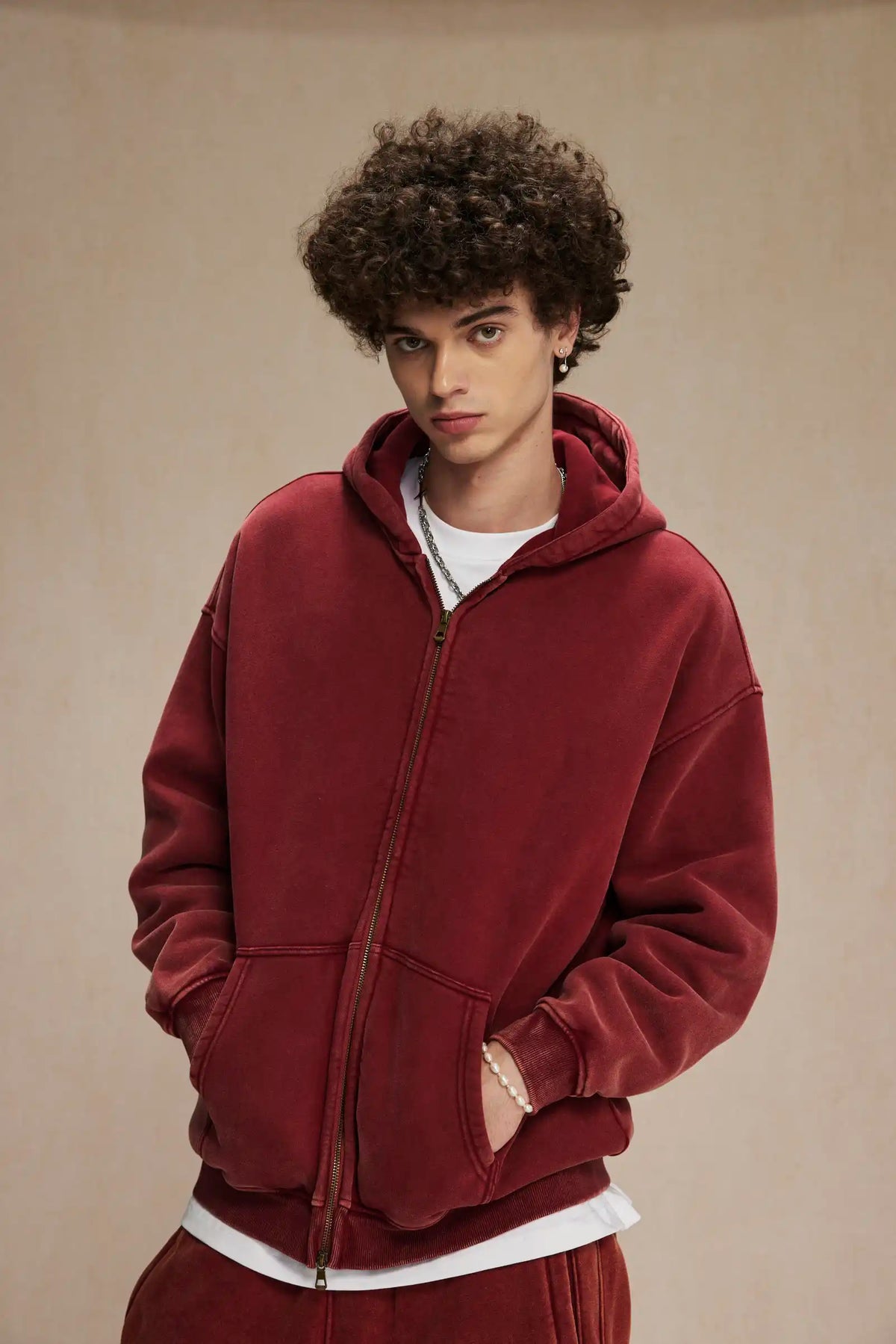 Batik fleece zippered hoodie Street King Limited