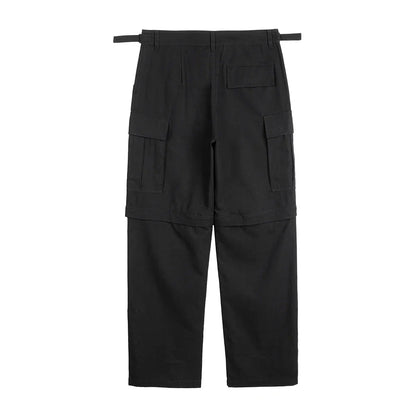 y2k knee detachable multi pockets camouflage cargo pants mens streetwear patchwork baggy overall ropa hombre oversized trousers unique cargo style 2402