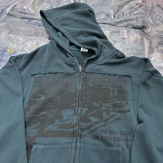 Cloth craft hooded zipper sweater jacket Street King Limited
