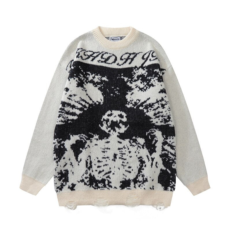 "Ripped Apart" Unisex Men Women Streetwear Graphic Sweater Daulet Apparel