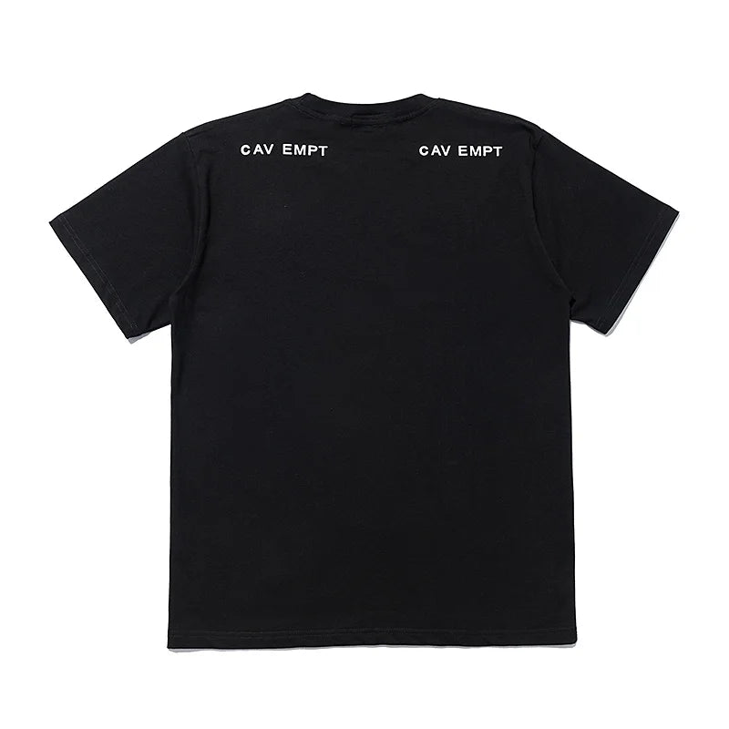 High Quality CAVEMPT Tops Tee Phantom Letter Printing Classic All-match Men Woman Loose O-Neck Summer C.E T Shirt Street King Limited