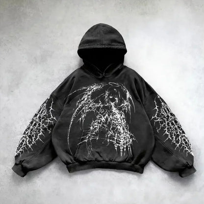 Harajuku hoodie y2k tops oversized sweatshirt shining angel hoodies women goth new couples goth streetwear gothic clothes Street King Limited
