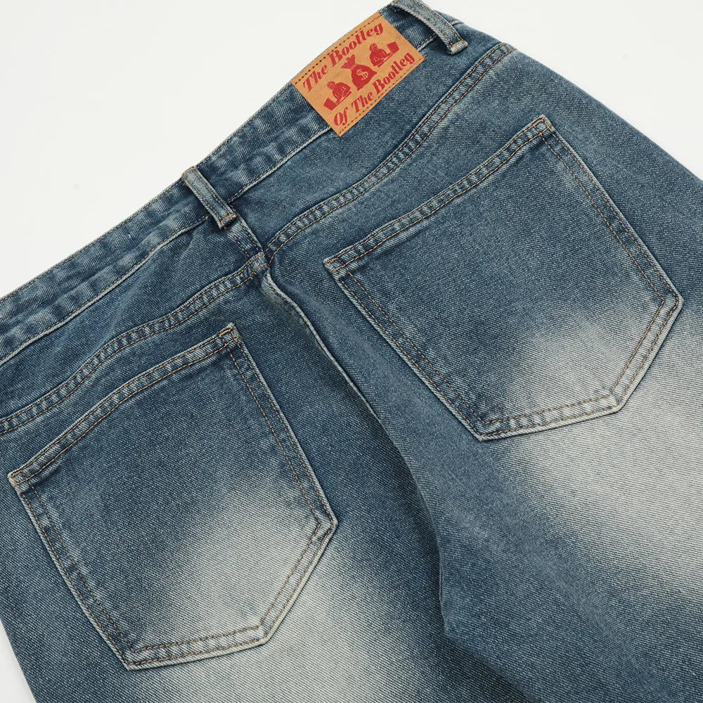 blue baggy jeans men letter printed straight denim pants fashion jeans male streetwear hip hop y2k loose trousers unique jeans style 4072