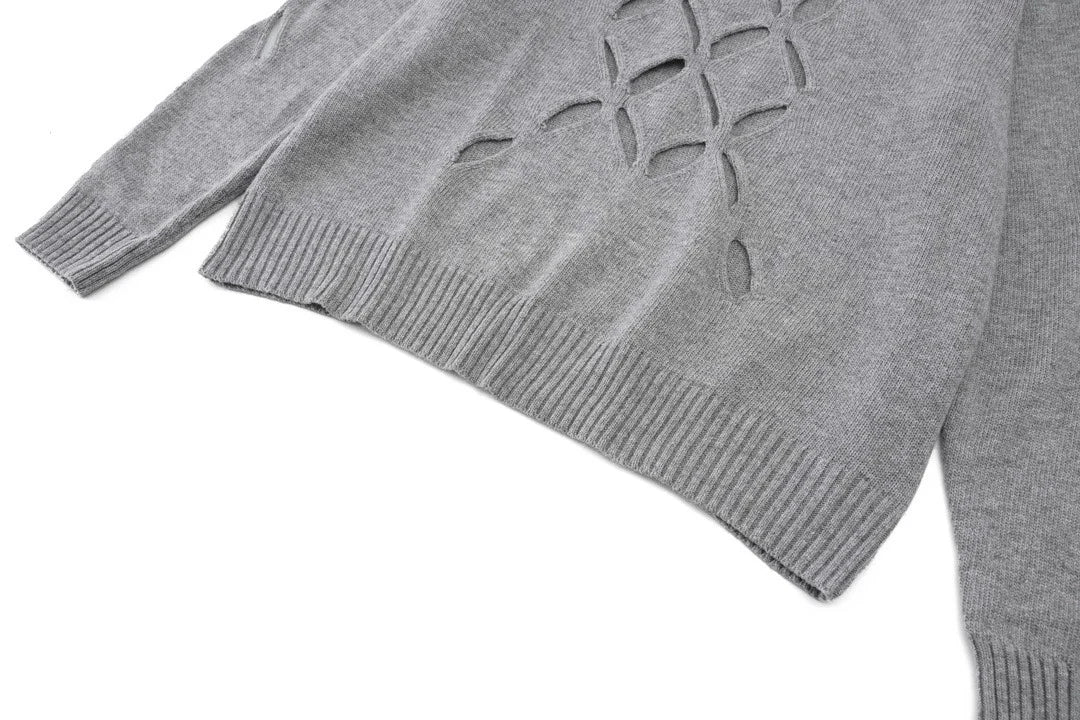 New Men Luxury Cooke The End Signature Slashed Gentleman Classic Cotton Knit Casual Sweaters Pullover Jumper High Drake #708 Street King Limited