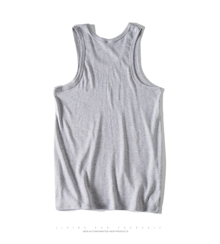 Hot Sale 3pcs / 100% Cotton Mens Sleeveless Tank Top Solid Muscle Vest Undershirts O-neck Gymclothing Tees Whorl Tops Street King Limited