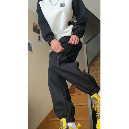 mens tactical joggers pants casual y2k multi pocket trousers streetwear techwear black sweatpants functional cargo pantalones urban active pants