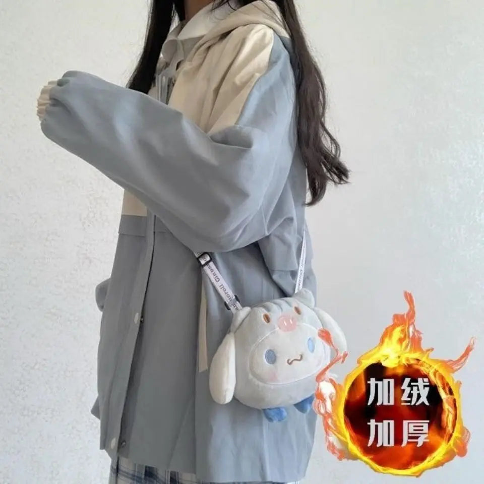 s 3xl basic jackets women patchwork design all match preppy style casual outerwear with hat daily harajuku streetwear clothing unique default style 4632