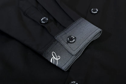 Back Characater Letter Print Washed Autumn Shirts for Men Lapel High Street Baggy Y2k Camisas Oversized Long Sleeve Blouses Street King Limited