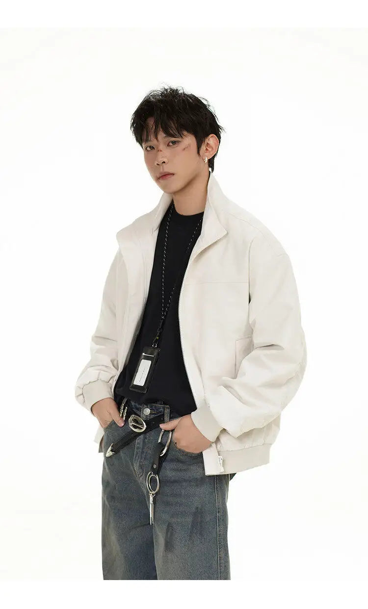 2025 spring new fashion waterproof bomber jacket men streetwear fashion loose casual motorcycle jacke boyfriend cargo coat unique cargo style 596
