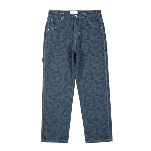 hip hop straight denim jeans pants fashion zipper paisley jeans streetwear mens new casual loose trousers jean pants joggers relaxed fit joggers