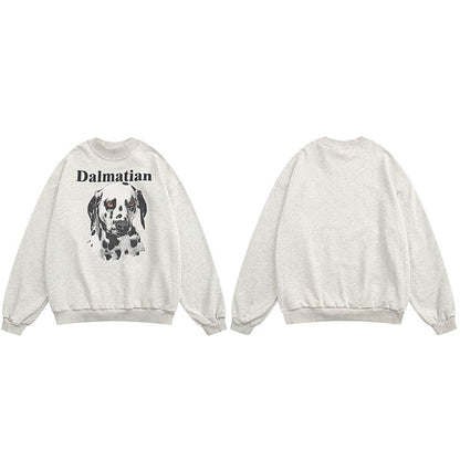 "Dalmatian" Unisex Men Women Streetwear Graphic Sweatshirt Daulet Apparel