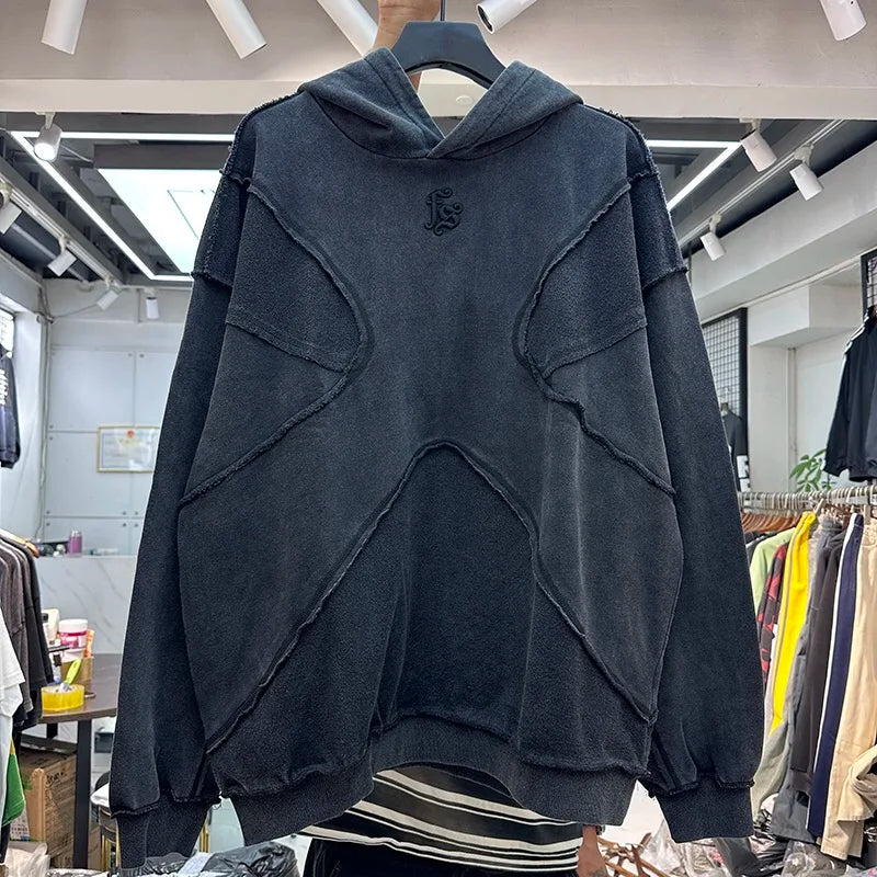 Reverse design process solid color hoodie Street King Limited